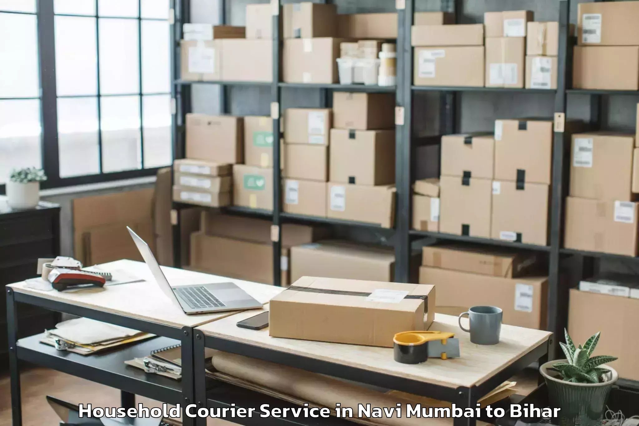 Quality Navi Mumbai to Jha Jha Household Courier